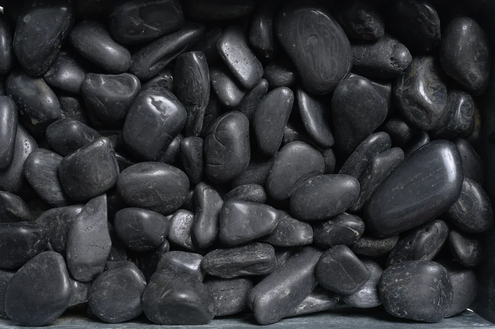 High Polish Black Pebbles